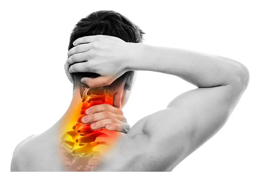 Reducerea durerii prin terapia laser la coloana cervicala.